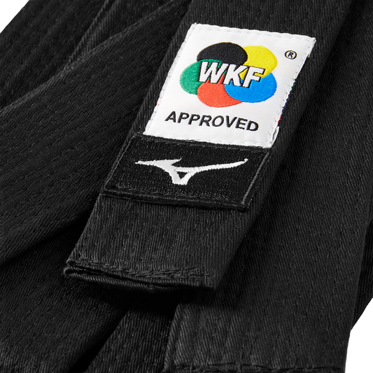 Cintura nera Mizuno WKF